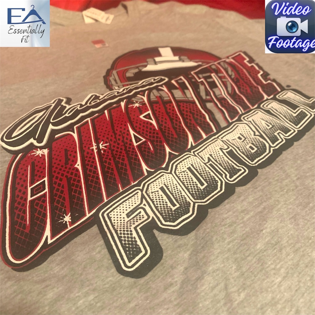Alabama Crimson Tide Football Tee Size M